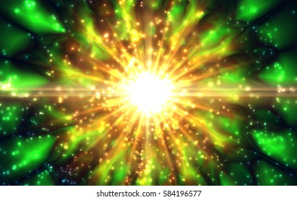 Infinity chaotic background, abstract fractal cycle . Vector illustration