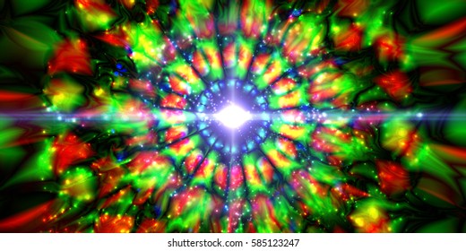 Infinity chaotic background, abstract fractal cycle . Vector illustration