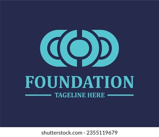 Infinity circle design vektor business identity brand 