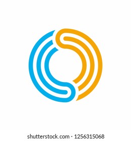 Infinity Circle Link Connection Business Company Vector Logo Design