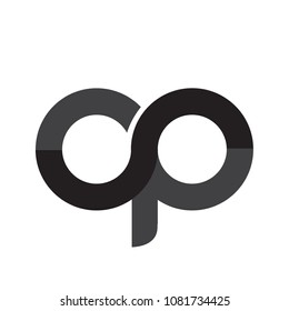Infinity Circle O and P Letter Logo Icon Emblem
