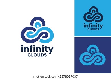 Infinity Clouds Logo is a design asset that represents a logo with clouds in an infinite shape
