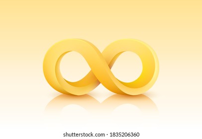 Infinity color icon, sign element graphic. Vector illustration