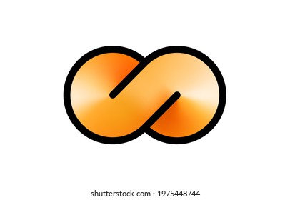 Infinity color icon, sign element graphic. Vector illustration