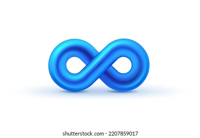 Infinity color icon, sign element graphic. Vector illustration