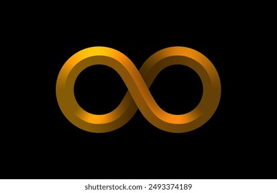 Infinity color icon, sign element graphic. Vector illustration