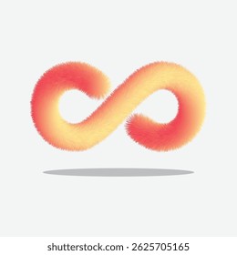 Icono de color infinito, gráfico de elemento de signo. Ilustración vectorial