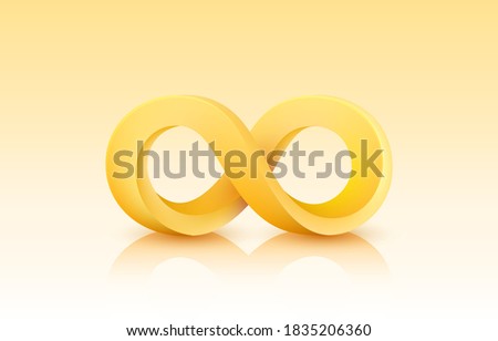 Infinity color icon, sign element graphic. Vector illustration