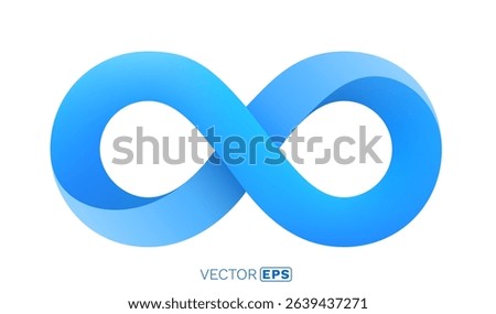 Infinity color icon, sign element graphic. Vector illustration