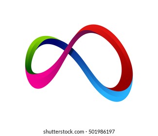 Infinity Color Logo Design Template
