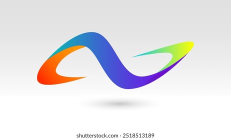 Infinity colorful graphic sport active element icon sign background