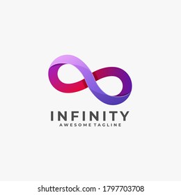 Infinity Colorful Illustration Vector logo.