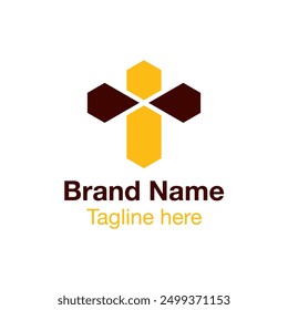 Concepto de infinito de abeja de miel logo Vector EPS