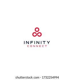 conexión infinita, logotipo de inspiración, tecnología de logotipo
moderno, comunicación de elementos, concepto de logotipo vectorial