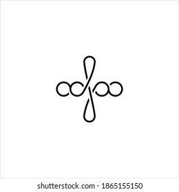 INFINITY CONNECT LOGO LETTER O AND LETTER L LATIN