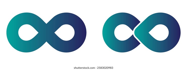 Infinity Design Infinity logo Vector Logo template. Infinity Icon for Graphic Design Projects.