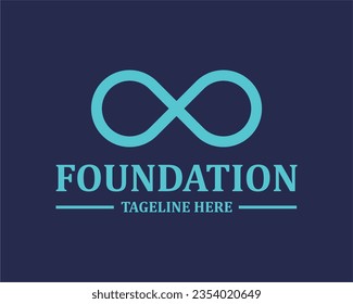 Infinity design unlimited vektor simply idea concept logotype company 