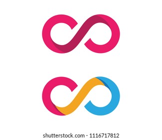 Infinity Design Vector icon illustration Logo template design
