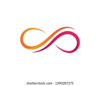 Infinity Design Vector icon illustration Logo template design