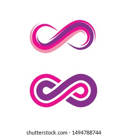 Infinity Design Vector icon illustration Logo template design