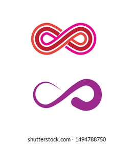 Infinity Design Vector icon illustration Logo template design
