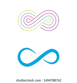Infinity Design Vector icon illustration Logo template design