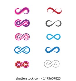 Infinity Design Vector icon illustration Logo template design