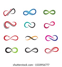 Infinity Design Vector icon illustration Logo template design