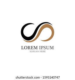 Infinity Design Vector icon illustration Logo template design
