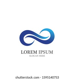 Infinity Design Vector icon illustration Logo template design
