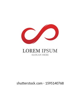 Infinity Design Vector icon illustration Logo template design