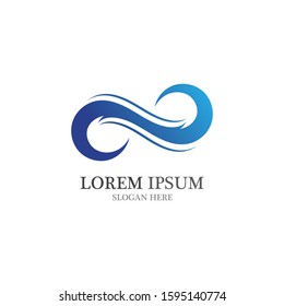 Infinity Design Vector icon illustration Logo template design