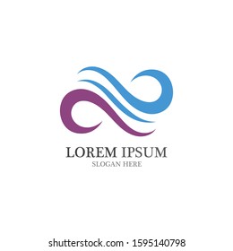 Infinity Design Vector icon illustration Logo template design