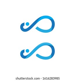 Infinity Design Vector icon illustration Logo template design