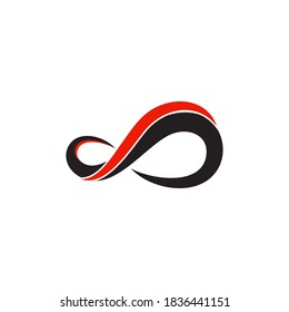 Ilustración del icono del vector de diseño infinito Diseño de la plantilla de logotipo