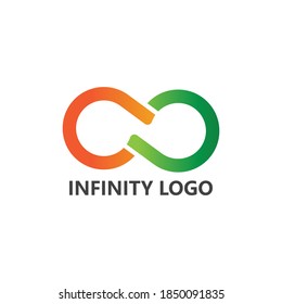 Ilustración del icono del vector de diseño infinito Diseño de la plantilla de logotipo
