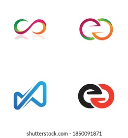 Infinity Design Vector icon illustration Logo template design