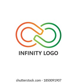 Ilustración del icono del vector de diseño infinito Diseño de la plantilla de logotipo