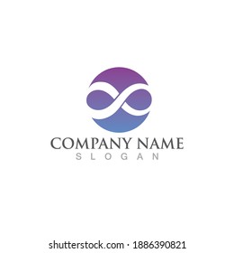 Infinity Design Vector icon illustration Logo template design