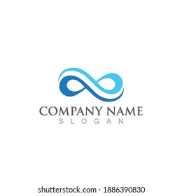 Infinity Design Vector icon illustration Logo template design