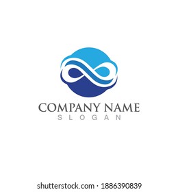 Infinity Design Vector icon illustration Logo template design