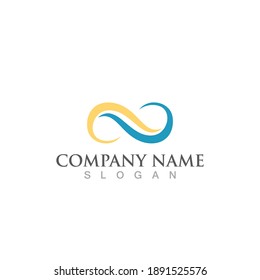 Infinity Design Vector icon illustration Logo template design