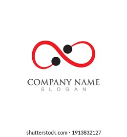 Infinity Design Vector icon illustration Logo template design