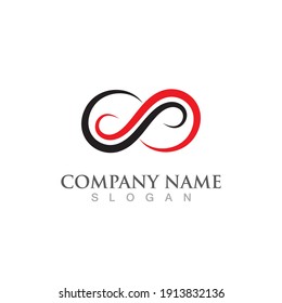 Infinity Design Vector icon illustration Logo template design