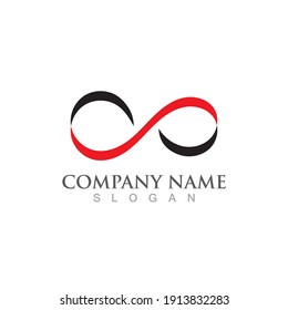 Infinity Design Vector icon illustration Logo template design