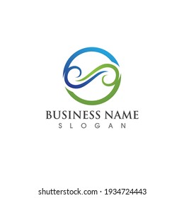 Infinity Design Vector icon illustration Logo template design