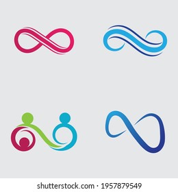 Infinity Design Vector icon illustration Logo template design