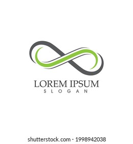 Ilustración de icono del vector de diseño infinito Diseño de la plantilla de logotipo