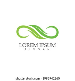 Ilustración de icono del vector de diseño infinito Diseño de la plantilla de logotipo