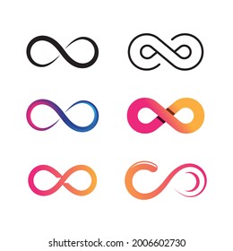 Infinity Design Vector icon illustration Logo template design